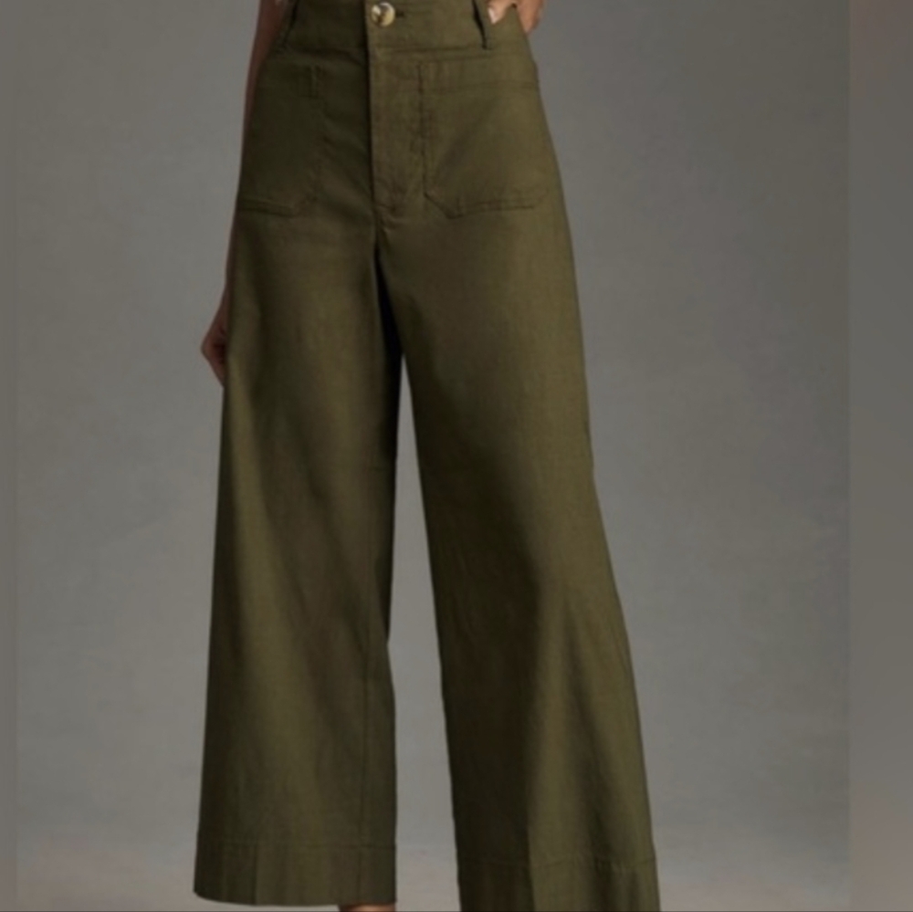 Anthropologie Colette pants Olive/ size 31.